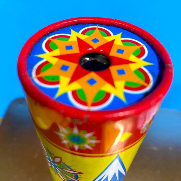 KALEIDOSCOPE VINTAGE 2002 CLASSIC TIN TOY BRILLANT COLORS & PATTERNS 7” - Picture 2 of 10